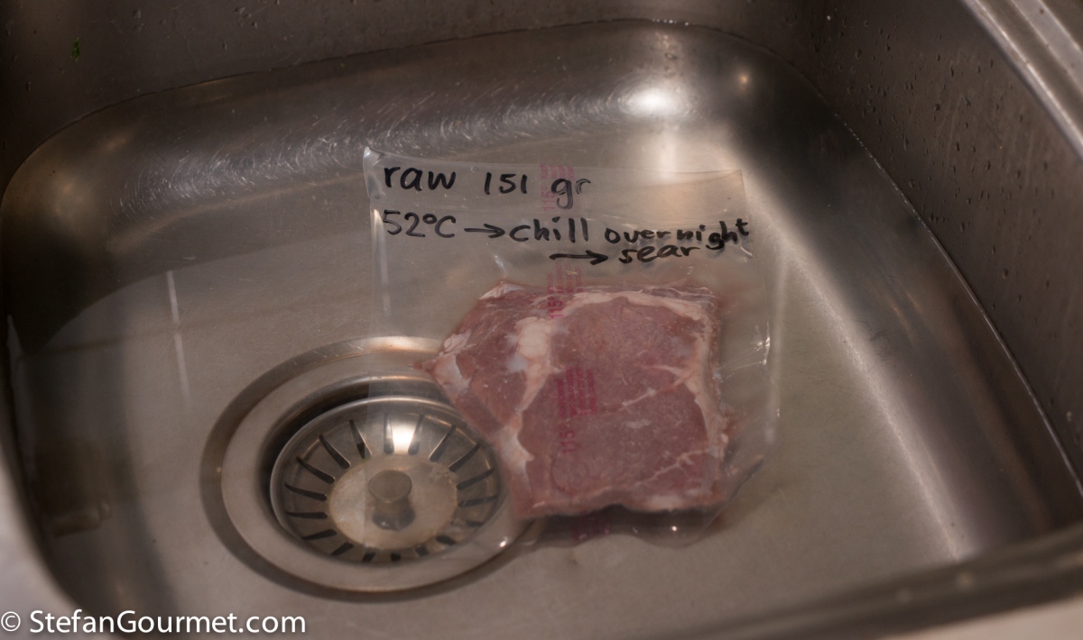 The Use of Chilling After Cooking Steak Sous-Vide